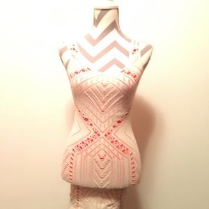Intimately Free People Orange and cream dress